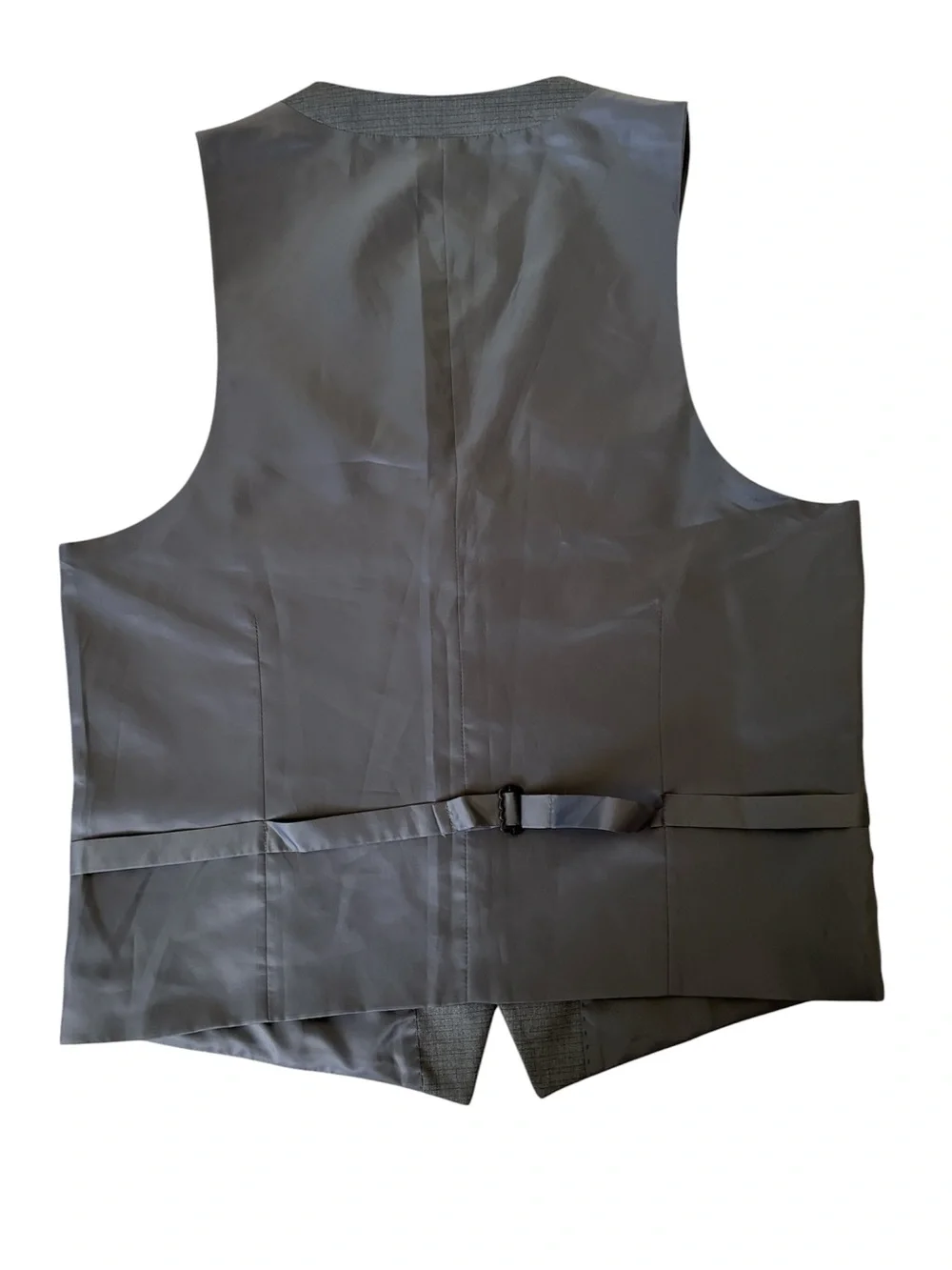 Men's Gray Tailored Dress Vest - Classic Formal Waistcoat Size S